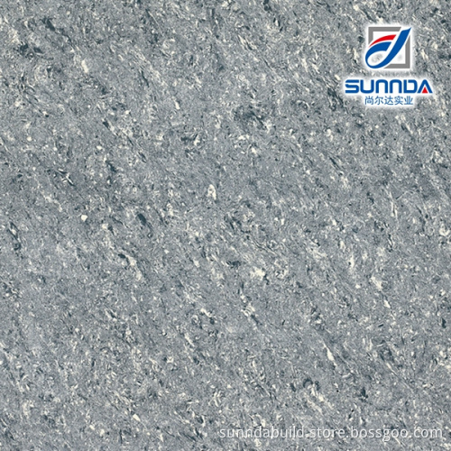 AAA grade 34*34 dark silver grey super glossy double loading polished porcellanato flooring office tiles